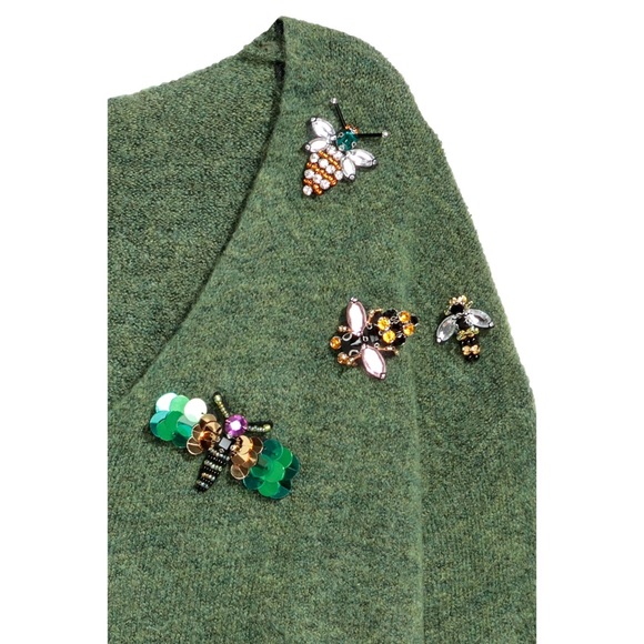H&M Sweaters - H&M Sweater with Bees & Insects Appliqués